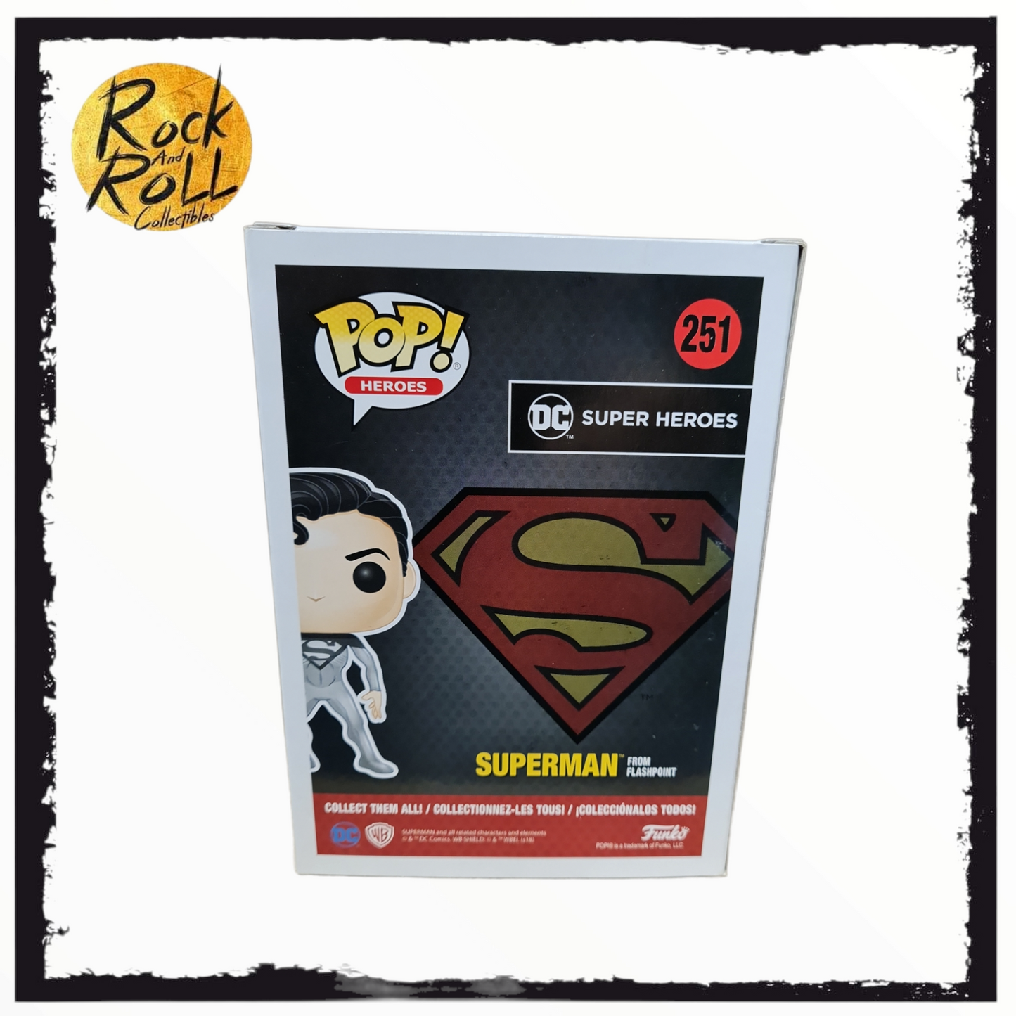 DC Super Heroes - Superman from Flashpoint Limited Glow Chase Funko Pop! Vinyl #251 Hot Topic Exclusive