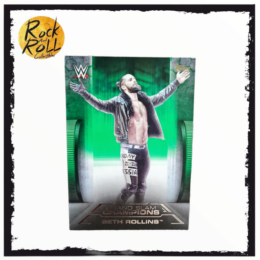 2021 Topps WWE Undisputed Grand Slam Champions Green 30/50 Seth Rollins #GS-13