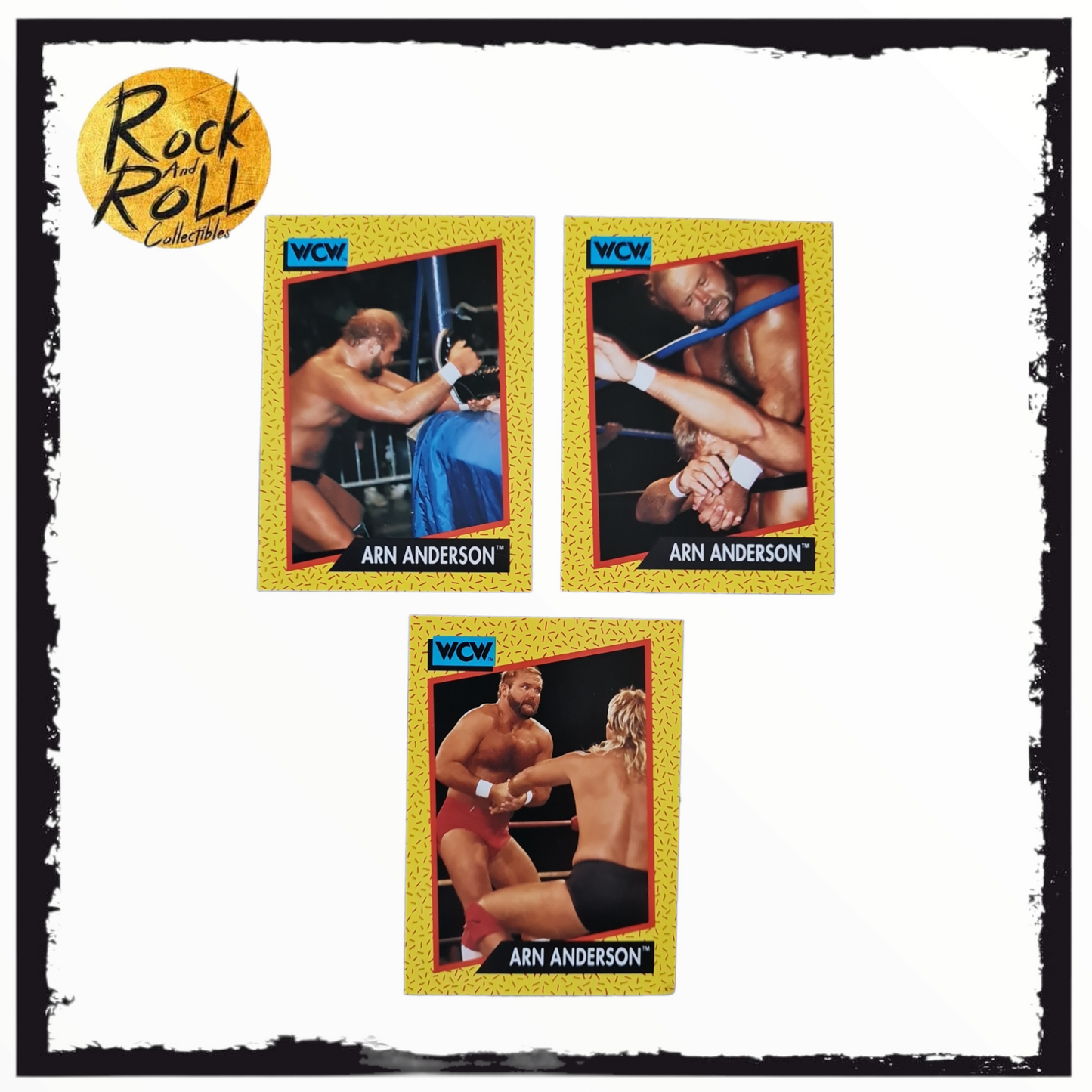 1991 WCW Arn Anderson Collectible Cards #49 / 51 /54