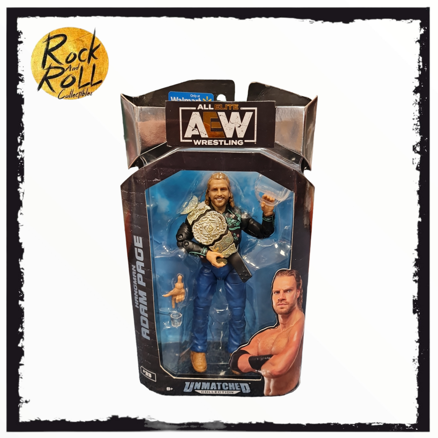 AEW HANGMAN ADAM PAGE  UNMATCHED 4 WALMART EXCLUSIVE *DAMAGED BOX*