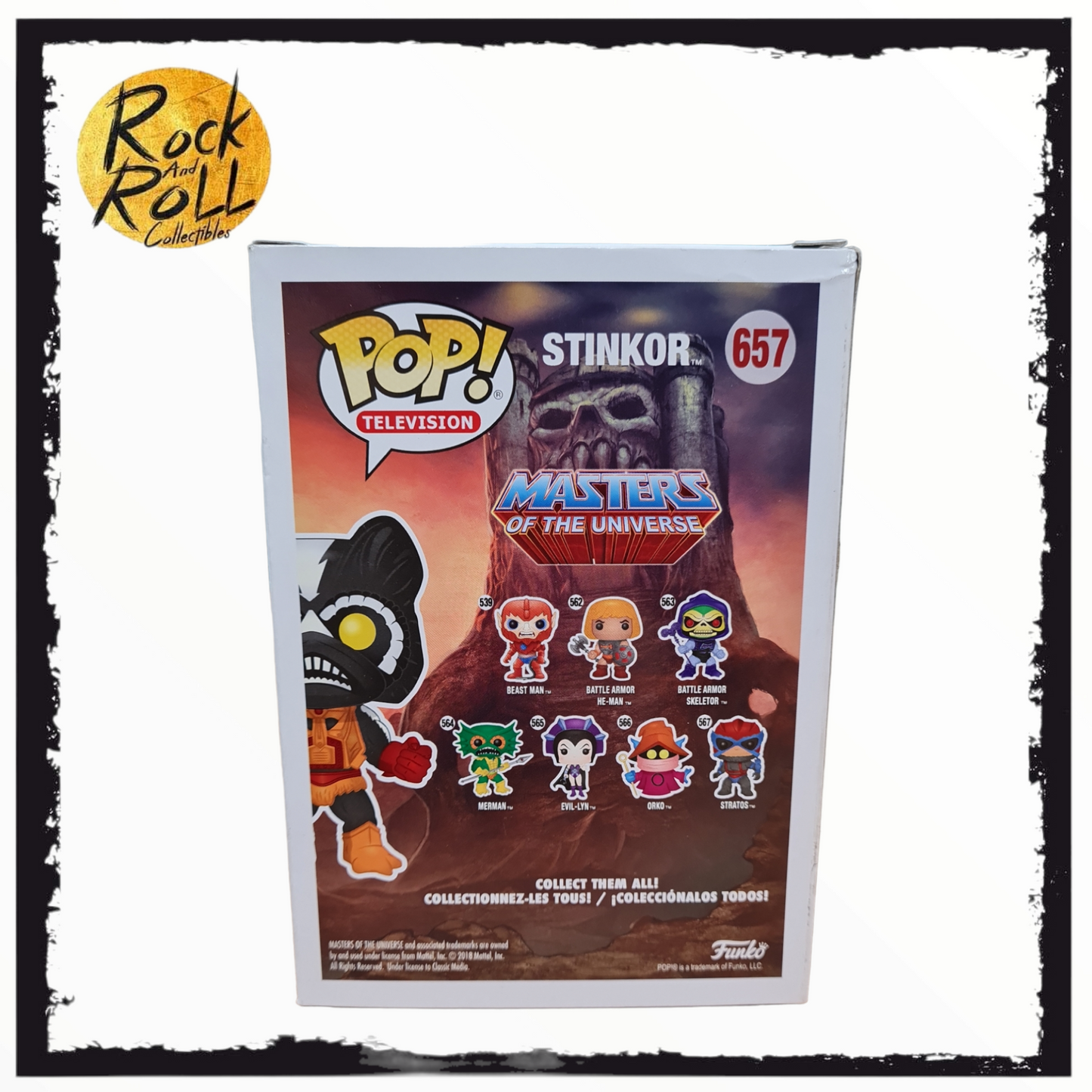 Masters of the Universe - Stinkor Scented Funko Pop! #657 2018 Summer Convention Shared Sticker Condition 8.5/10