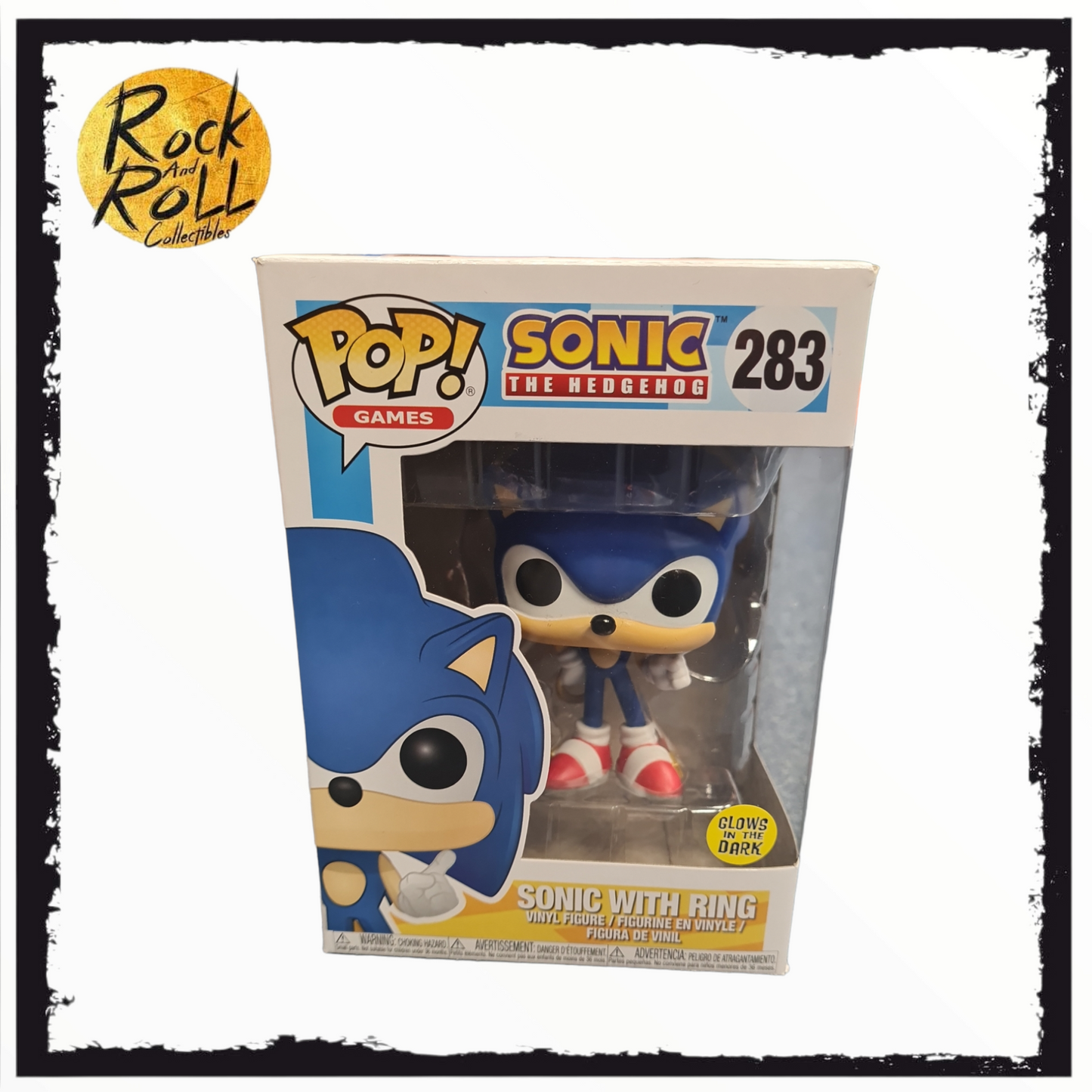 Sonic The Hedgehog - Sonic With Ring GITD Funko Pop! #283