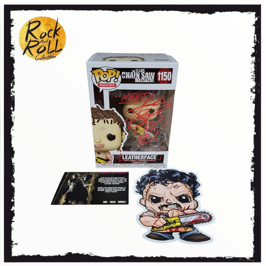 The Texas Chainsaw Massacre - Leatherface Funko Pop! #1150 Signed by Andrew Bryniarski w/Beckett COA