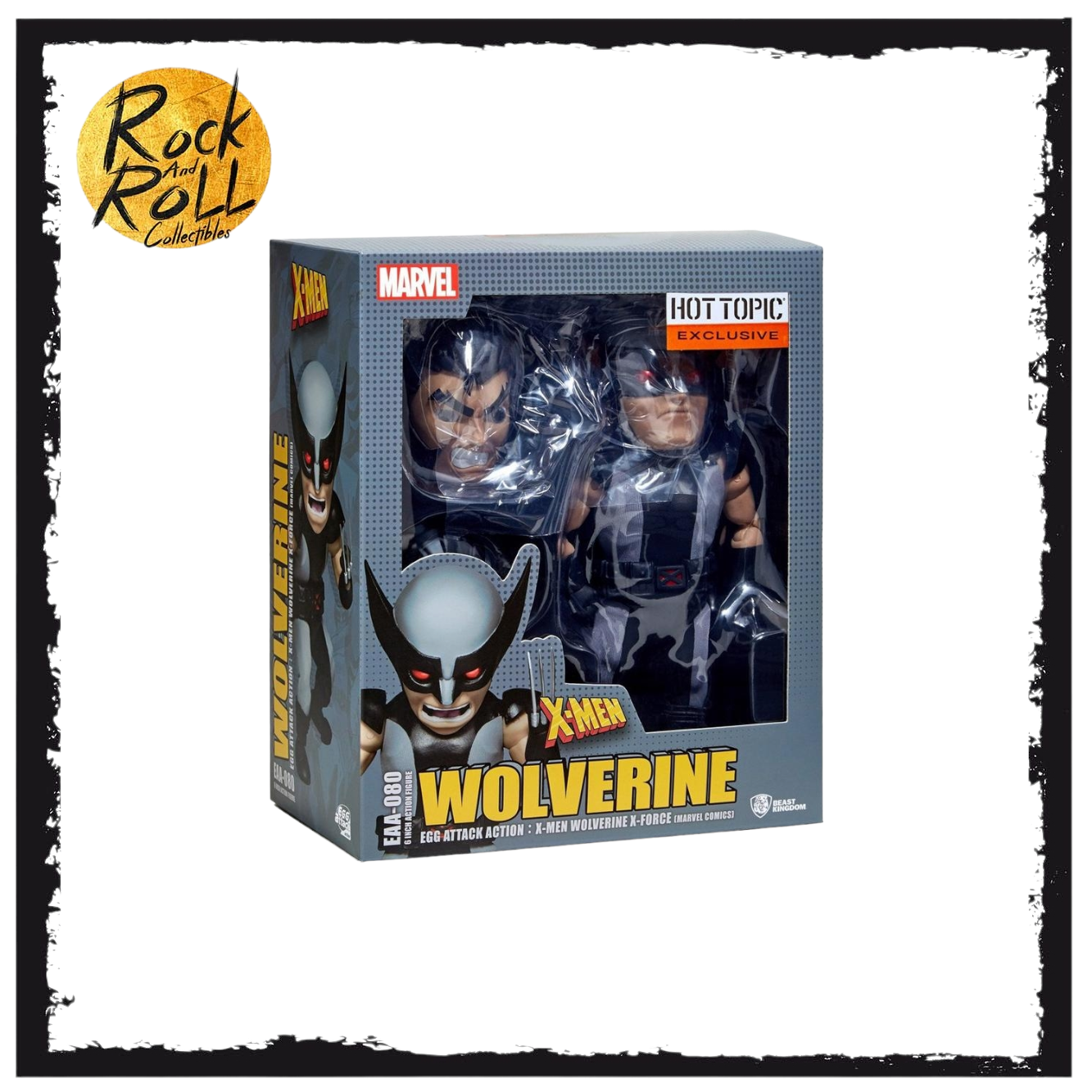 Egg Attack Action Marvel X-Men Wolverine X-Force Figure Hot Topic Exclusive