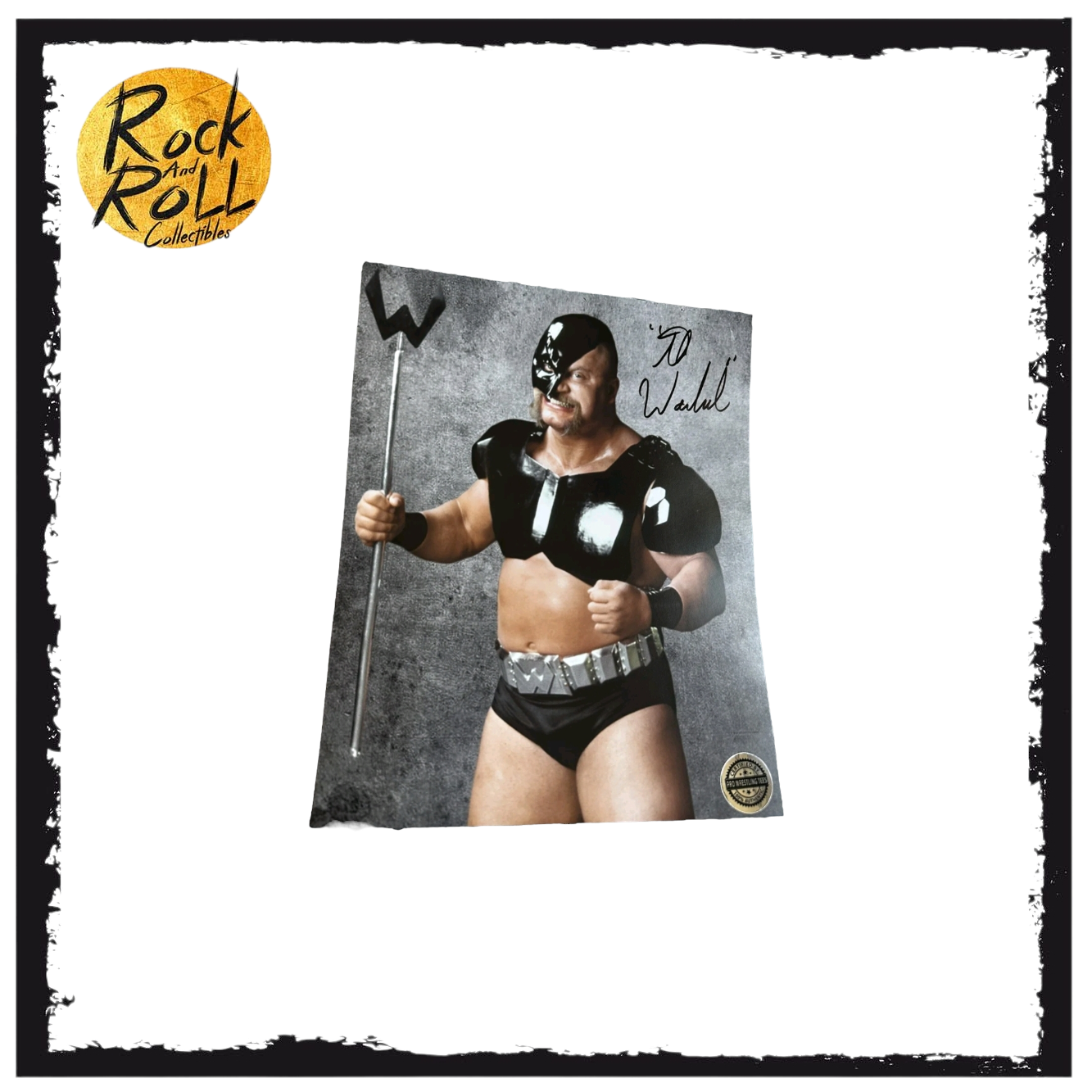 Pro Wrestling Crate Signed Warlord 8x10