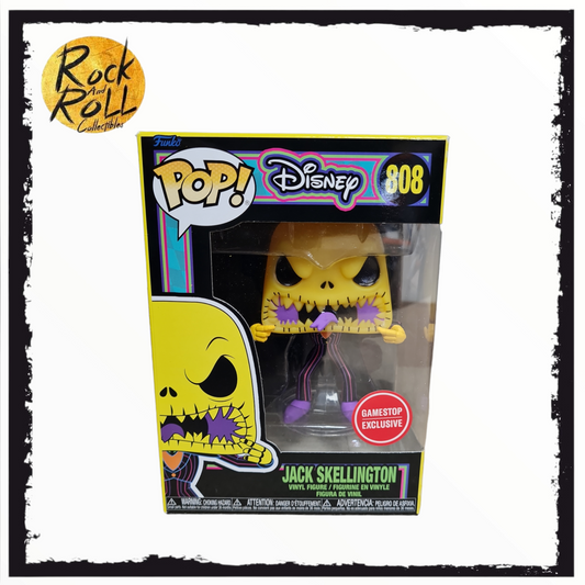 The Nightmare Before Christmas - Jack Skellington Blacklight Funko Pop! #808 Gamestop Exclusive