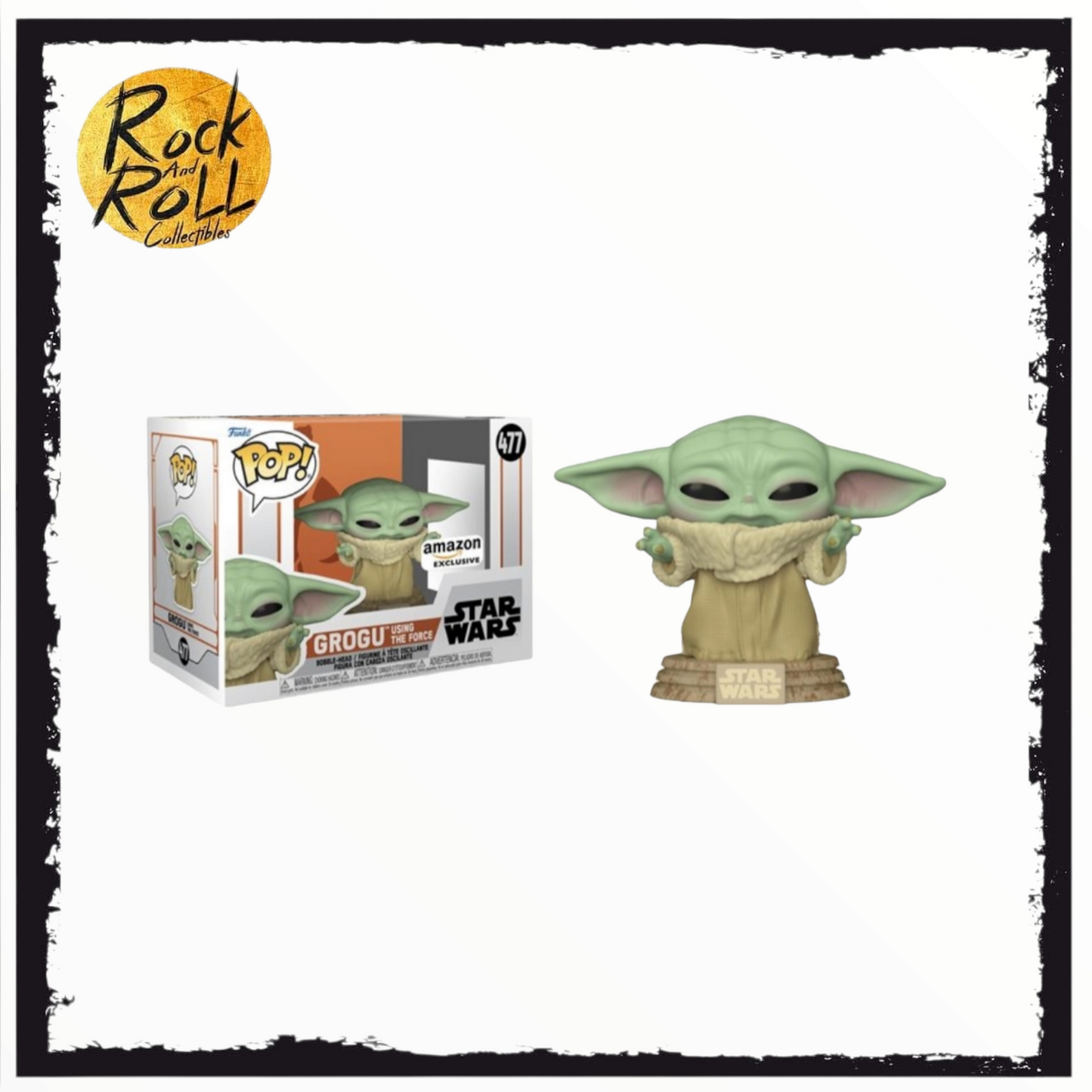 Star Wars - Grogu Using The Force Amazon Exclusive Funko Pop! #477