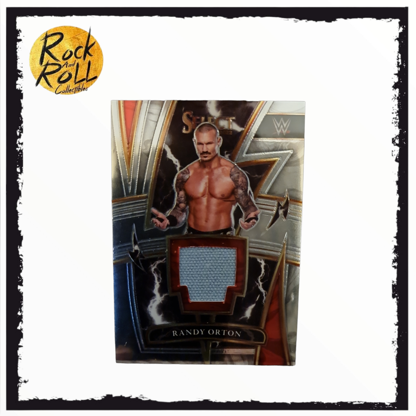 2022 PANINI SELECT WWE RANDY ORTON SPARKS EVENT-USED MAT RELIC SP #SP-RKO