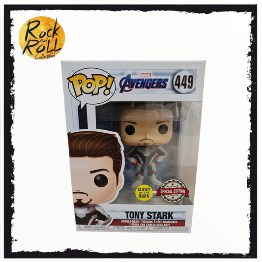 Marvel Avengers - Tony Stark Glow (Team Suit) Funko Pop! #449 Special Edition