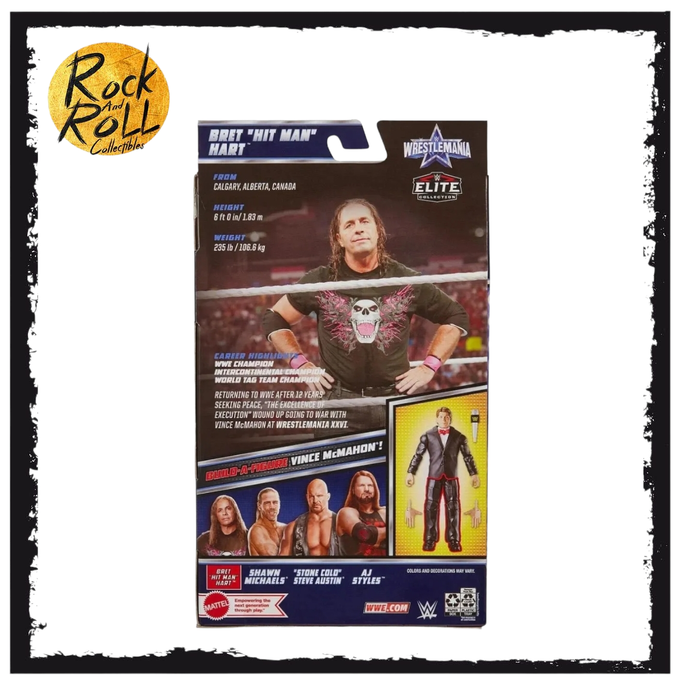 WWE Elite Collection Wrestlemania 2022 - Bret "Hit Man" Hart