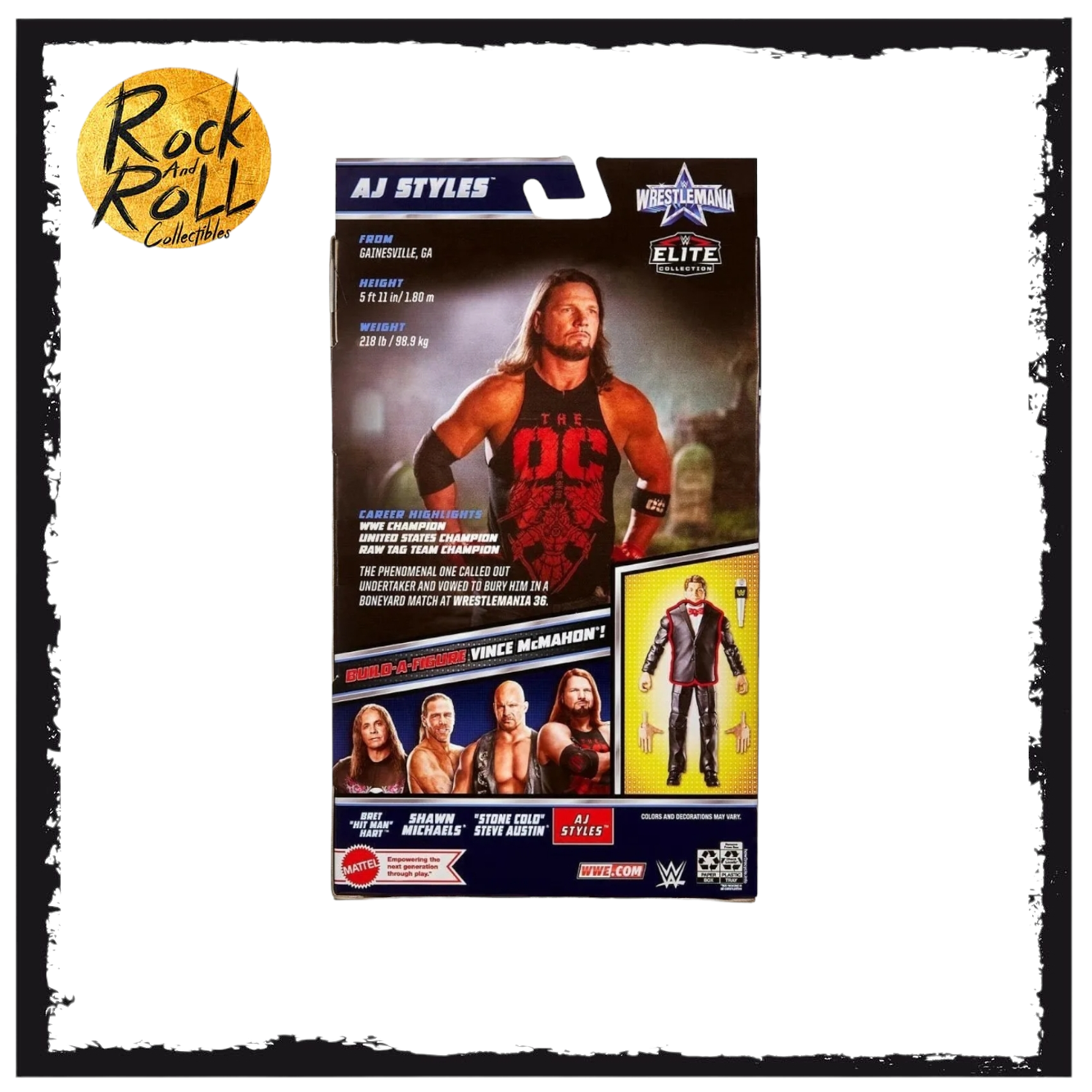 WWE Elite Collection Wrestlemania 2022 - AJ Styles Action Figure
