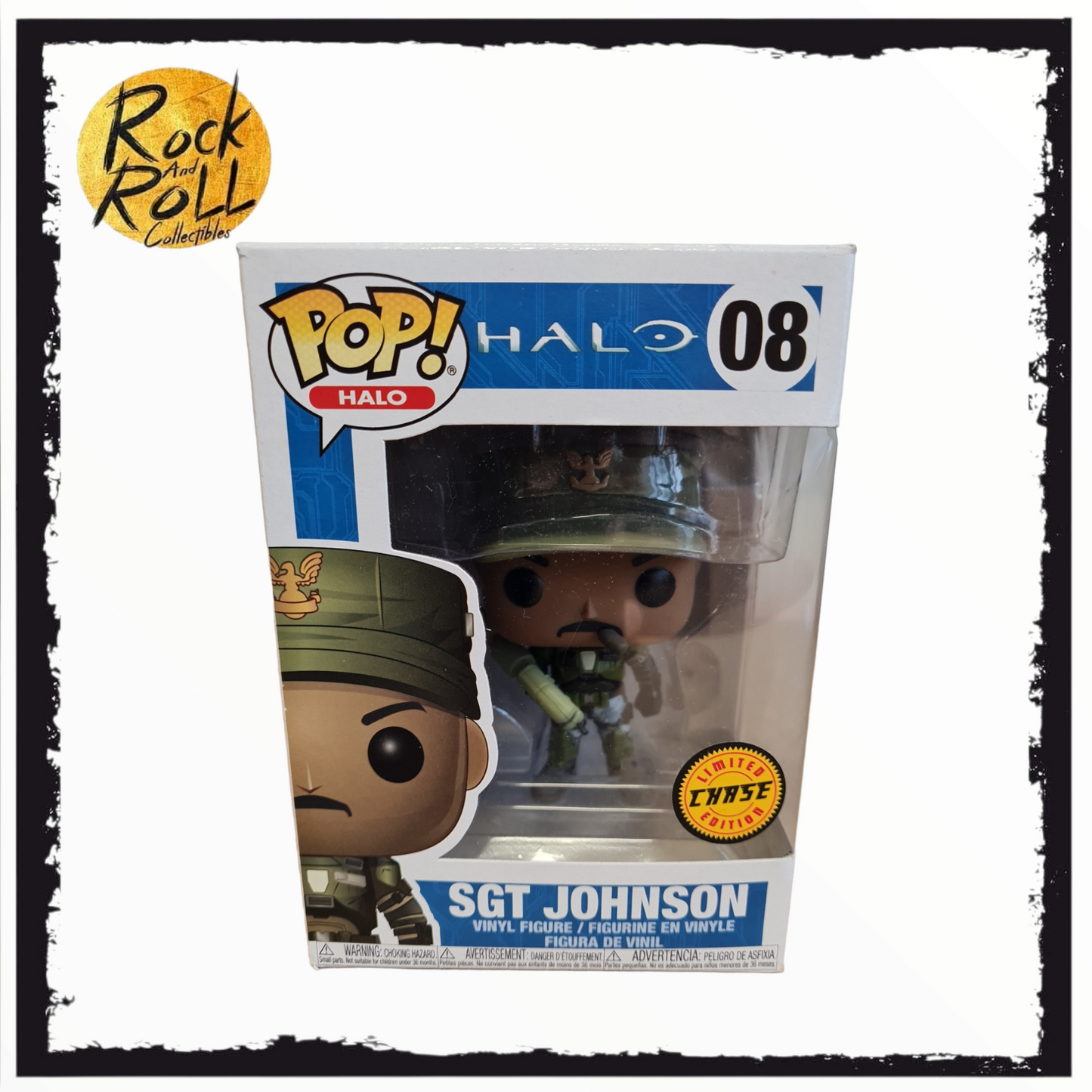 Halo - Sgt. Johnson Chase Funko Pop! #08 *Box Damage*
