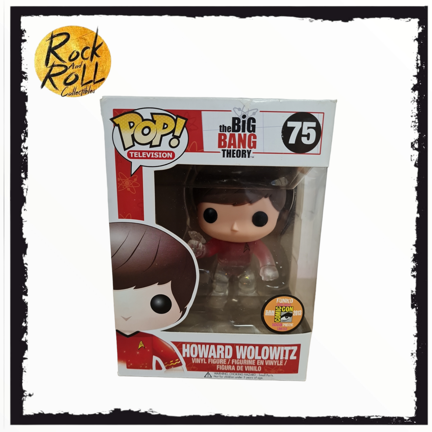 The Big Bang Theory - Howard Wolowitz Star Trek (Transporting) Funko Pop! #75 2013 SDCC 1008pcs LE. Condition 7.5/10
