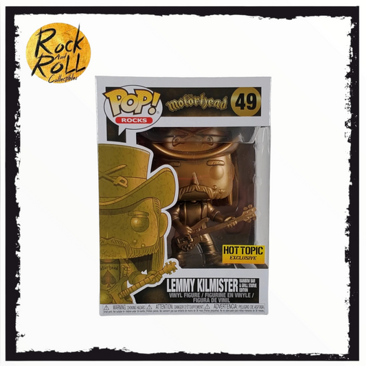 Motörhead - Lemmy Gold Statue Funko Pop! Vinyl #49 Hot Topic Exclusive