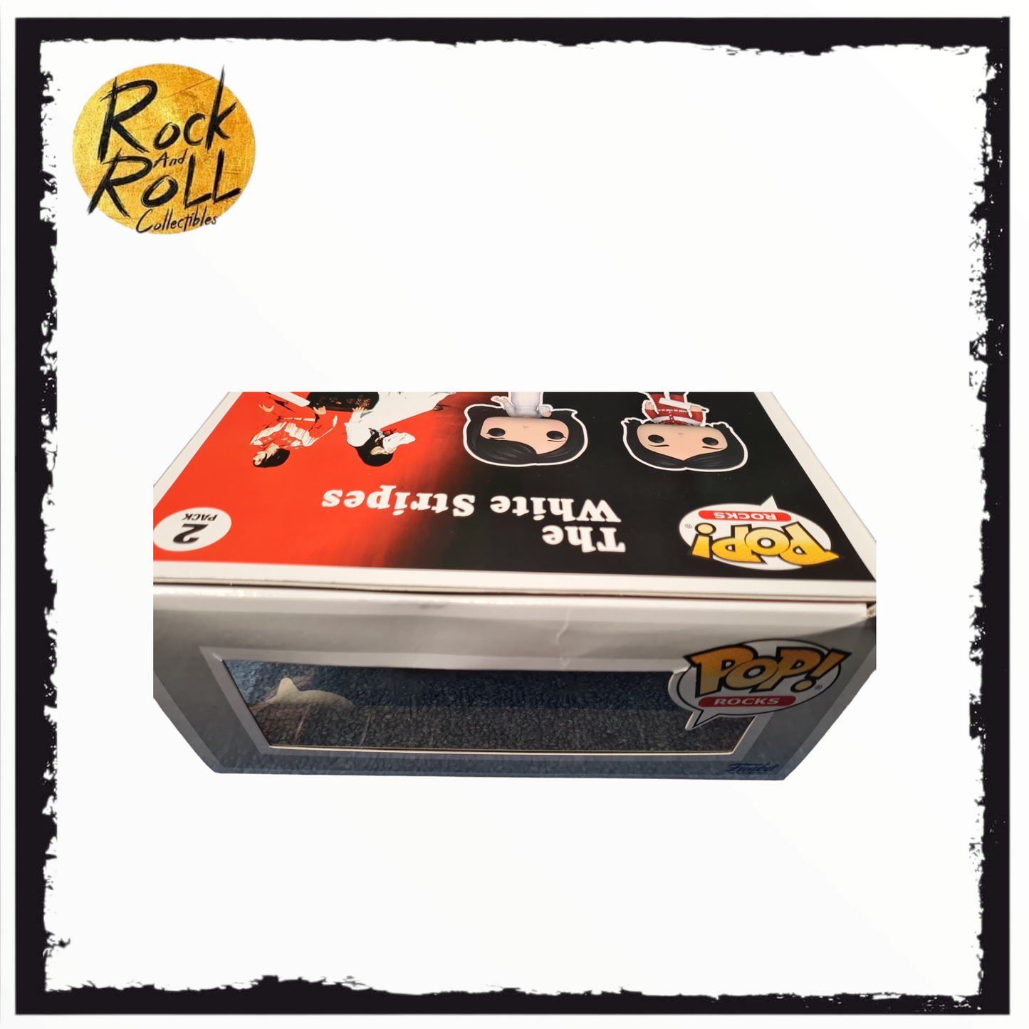 Jack White & Meg White - The White Stripes Funko Pop! 2 Pack *Not Mint Packaging*