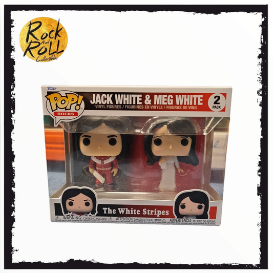 Jack White & Meg White - The White Stripes Funko Pop! 2 Pack *Not Mint Packaging*