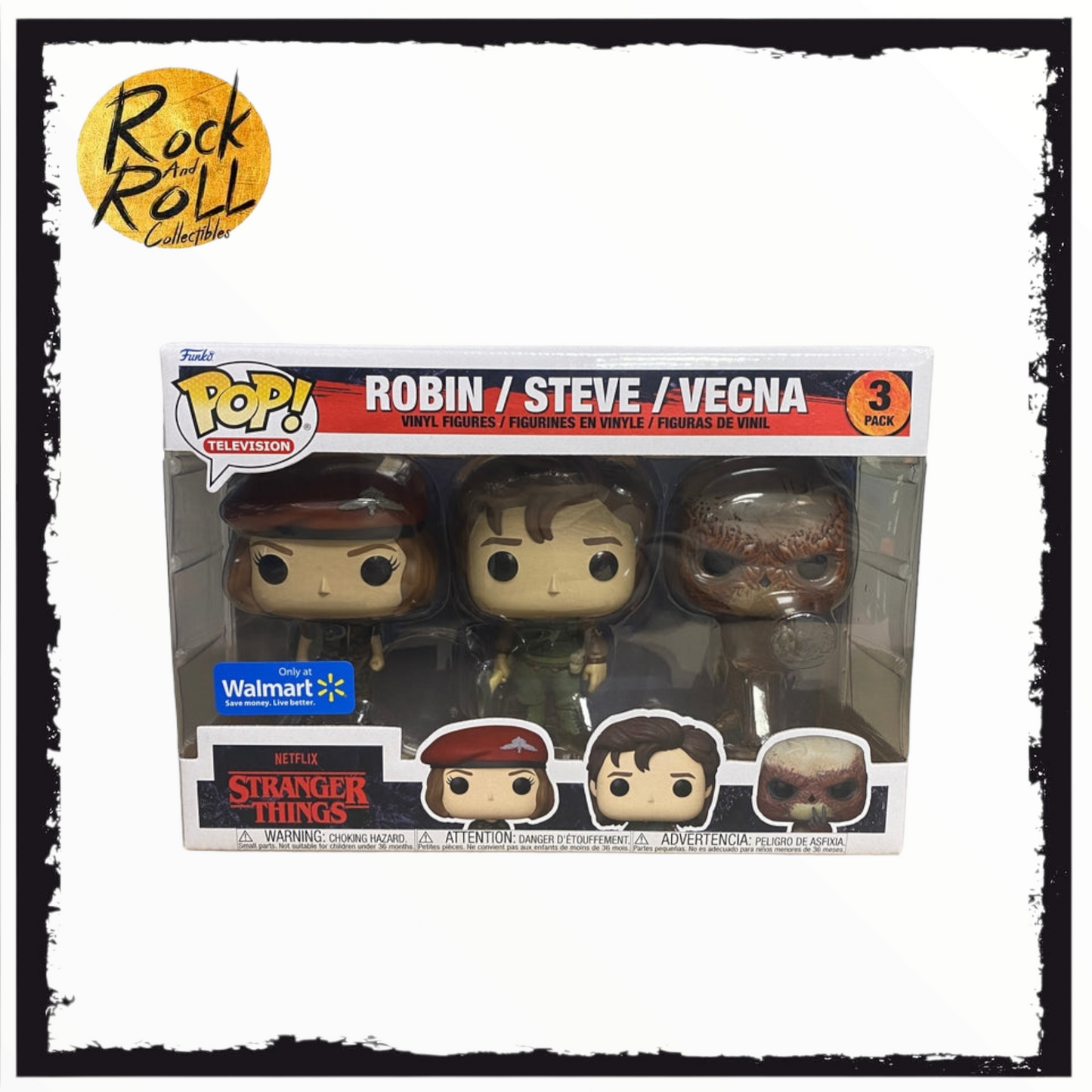 Stranger Things - Robin/Steve/Vecna 3 Pack Funko Pop! Walmart Exclusive