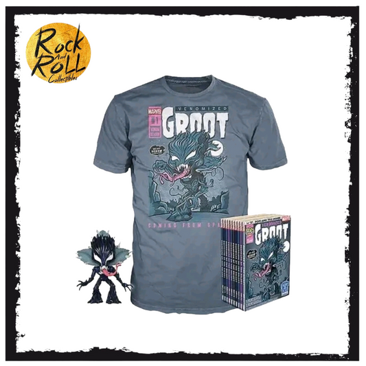 Funko Pop! Tees Marvel Venomized Groot #511 Glow in the Dark Medium T-shirt