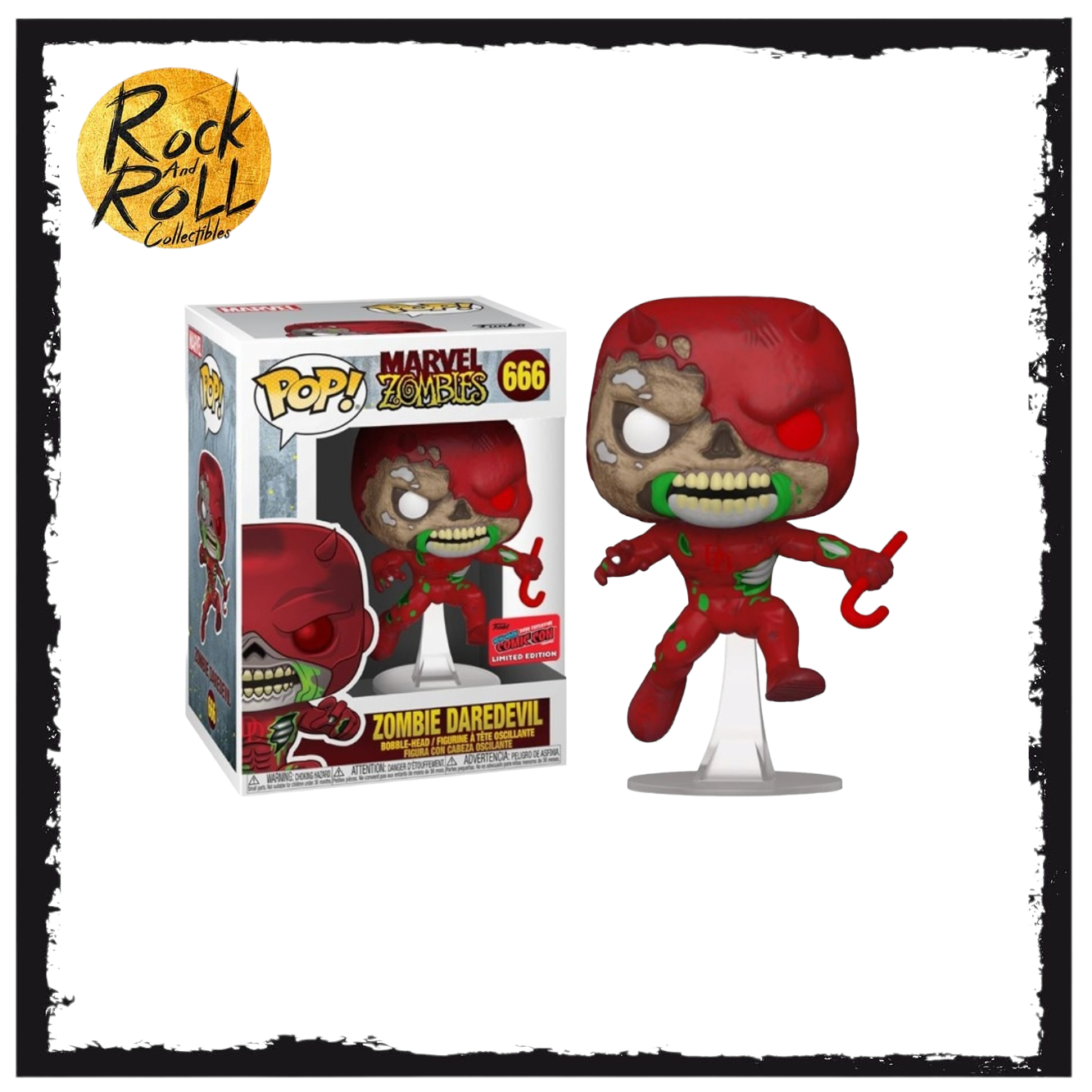 Funko POP Marvel - Zombie Daredevil #666 Convention Exclusive NYCC