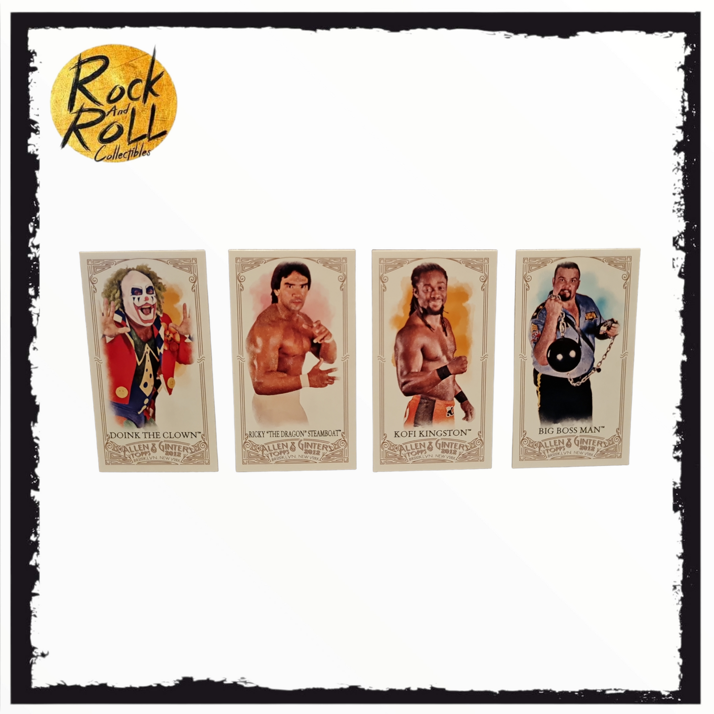 WWE Allen & Ginter 2012 Topps - Kofi Kingston/Doink/Big Boss Man/Ricky Steamboat /30