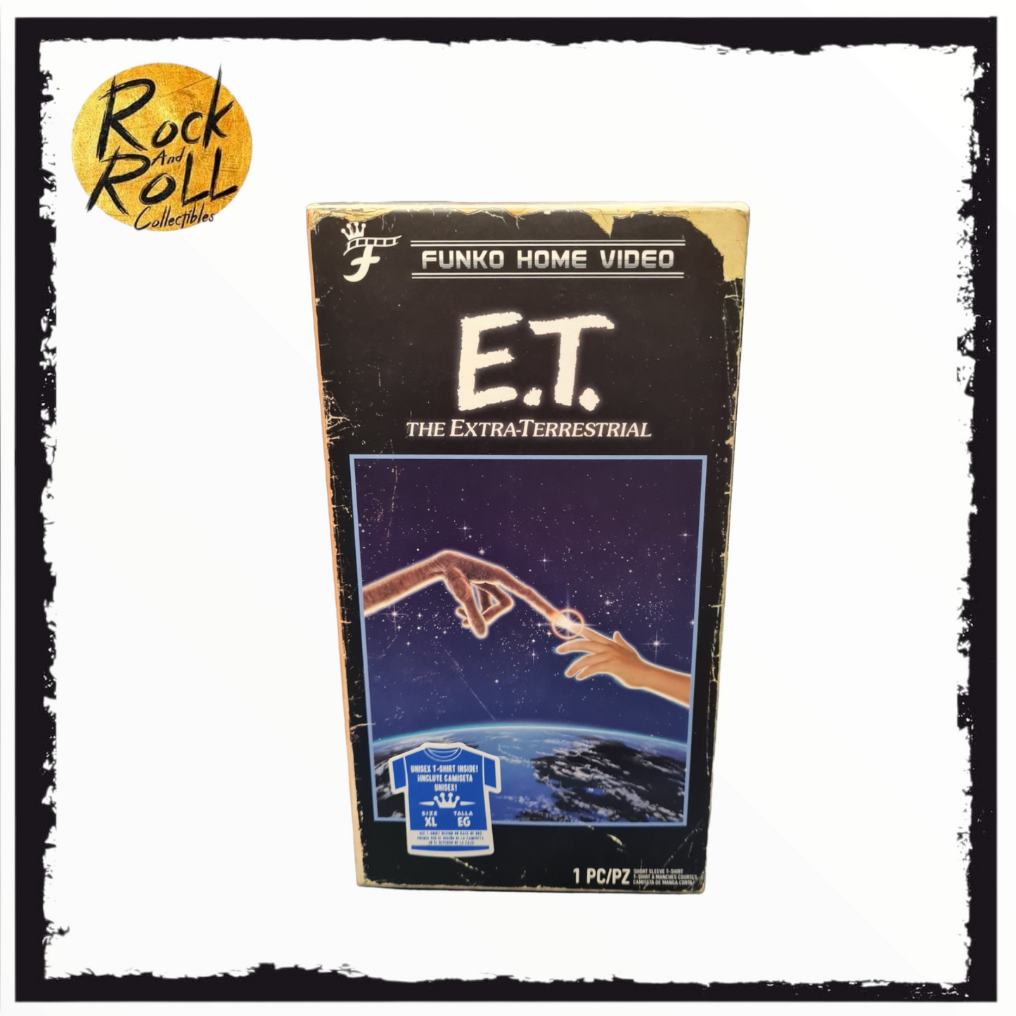 E.T. The Extra Terrestrial Funko! Tee Size XL. Funko Home Video Box.