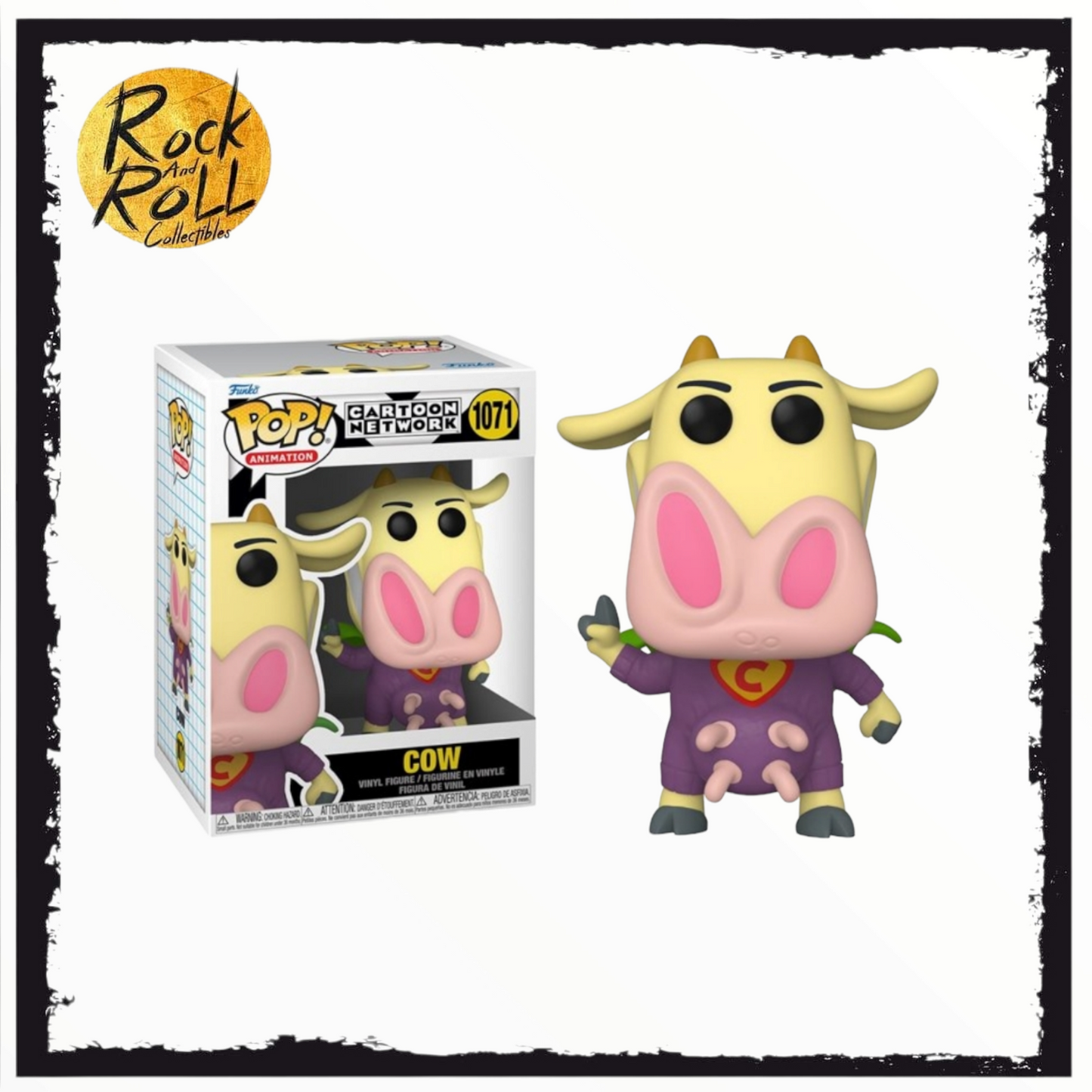Cartoon Network Cow and Chicken - Superhero Cow Funko Pop! #1071