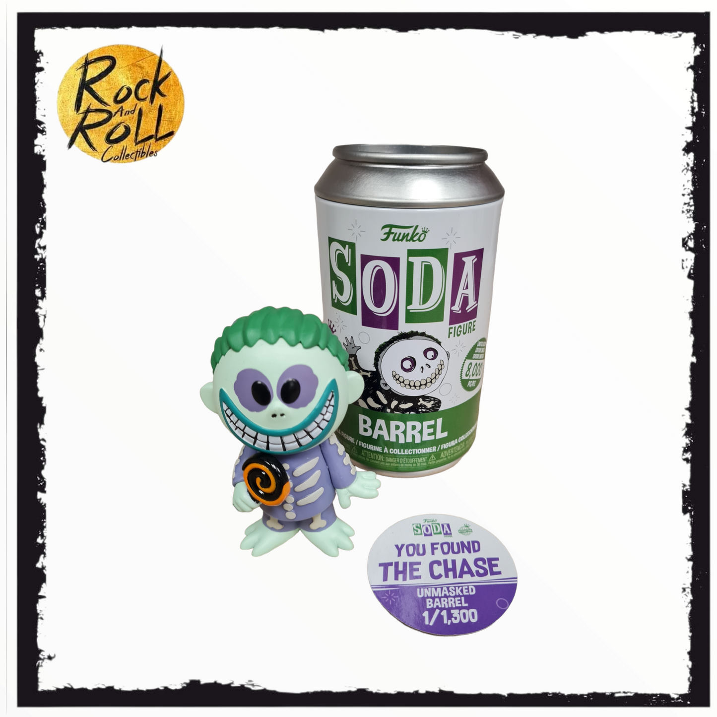 Funko Vinyl Soda - The Nightmare Before Christmas - Barrel Unmasked Chase 1/1,300