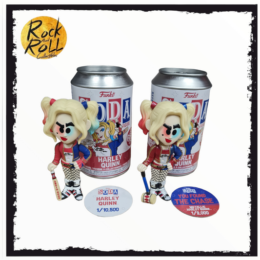 Funko Vinyl Soda - Harley Quinn & Metallic Chase Bundle - LE 1/10,500 & 1/2,000