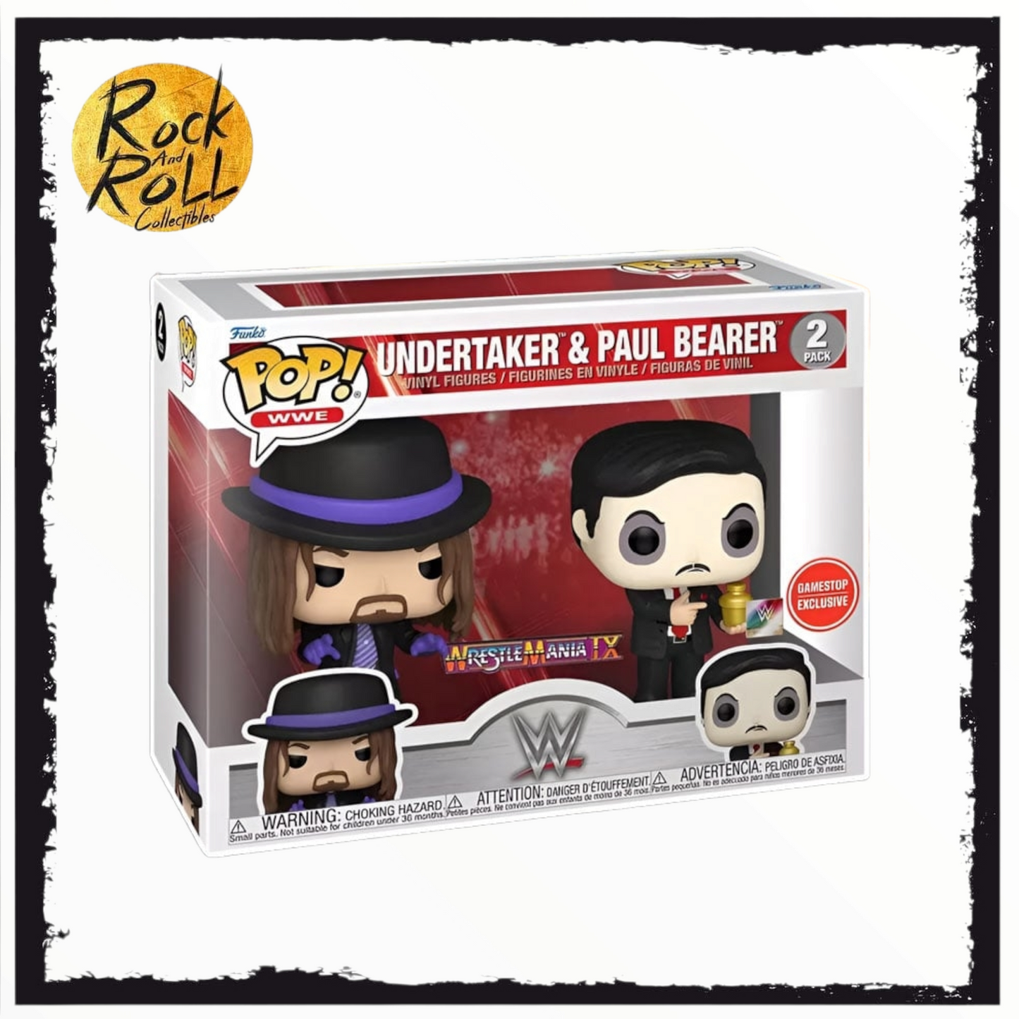 Box Damage - WWE The Undertaker & Paul Bearer Funko Pop! 2 Pack GameStop Exclusive