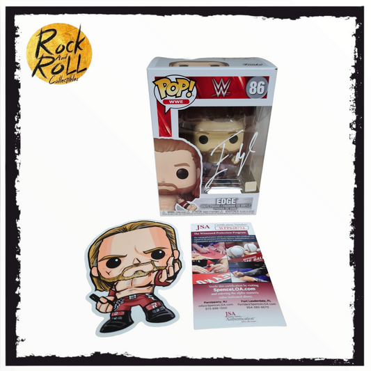 WWE Edge Signed Funko Pop! #86 - JSA COA