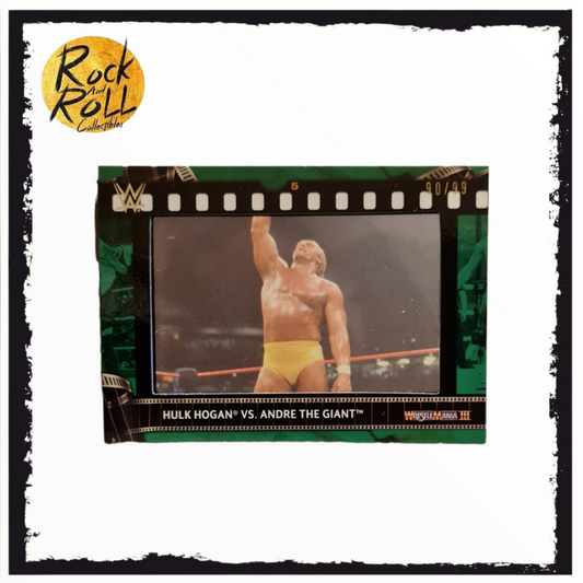 WWE Topps - Hulk Hogan Commemorative Film Strip Card 90/99 - Hulk Hogan vs. Andre The Giant