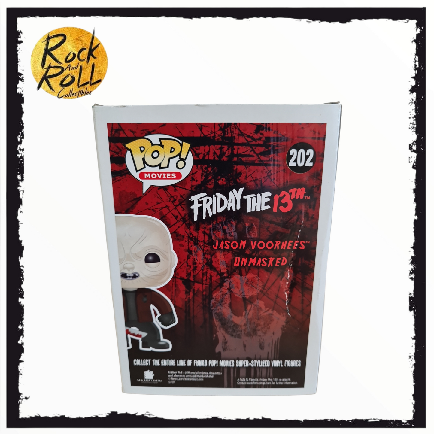 Friday the 13th - Jason Vorhees (Unmasked) Funko Pop! #202 2015 Summer Con Shared Exclusive Condition 7.75/10