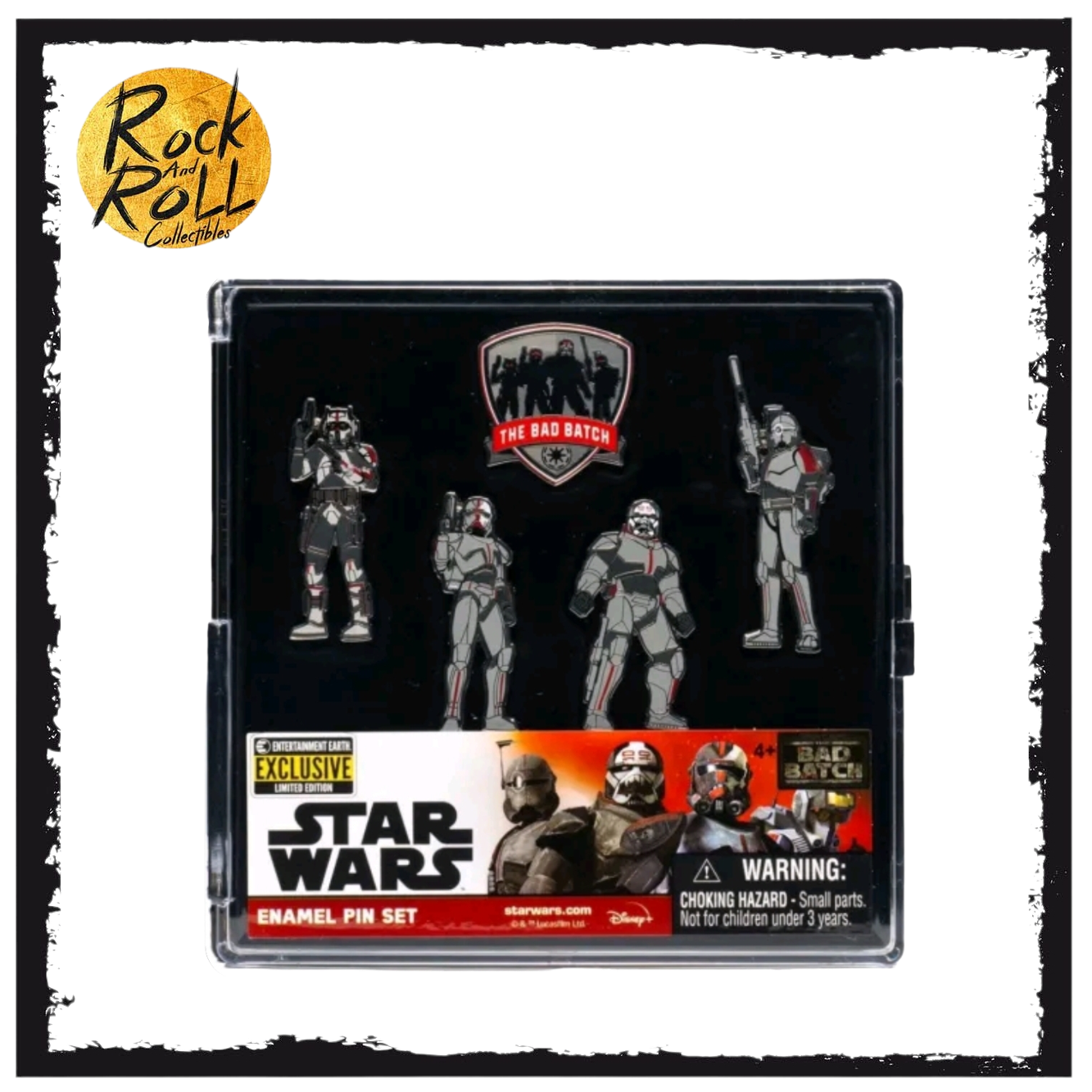 Star Wars: The Bad Batch Enamel Pin 5 Pack Entertainment Earth Exclusive