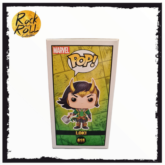 Marvel Loki (w/Mjölnir) Funko Pop! #615 PX Exclusive