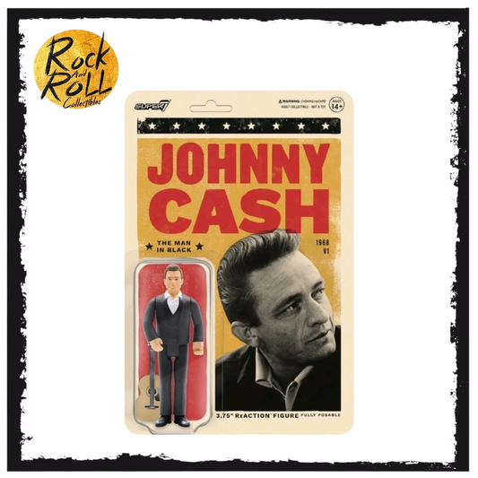 Super7 ReAction Action Figure - Johnny Cash - The Man In Black