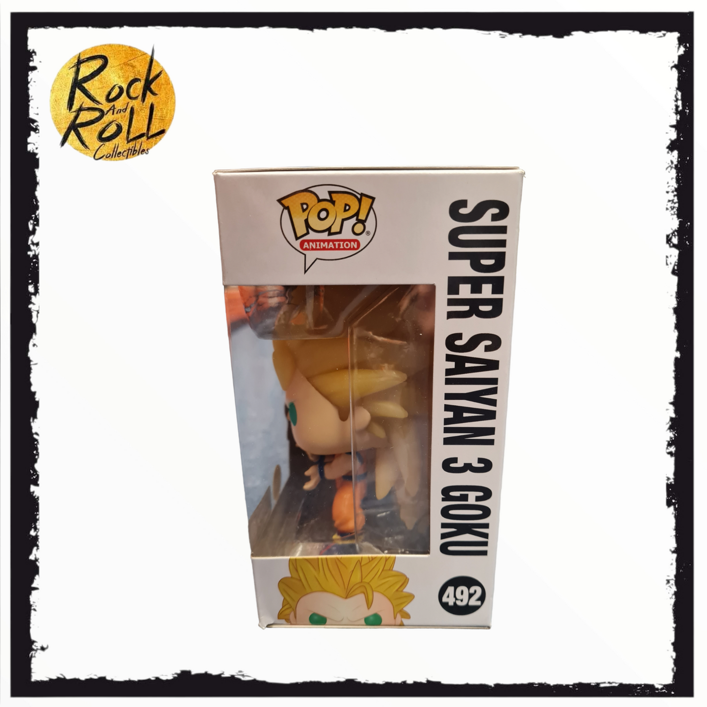 DragonBall Z - Super Saiyan 3 Goku (Glow) Funko Pop! #492 GameStop Exclusive (Corner Damage)