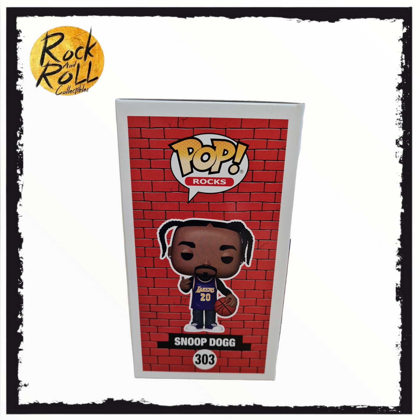 Snoop Dogg (Lakers Jersey) Funko Pop! Rocks #303 The Dogg House X Funko Exclusive LE 15,000 Pieces.