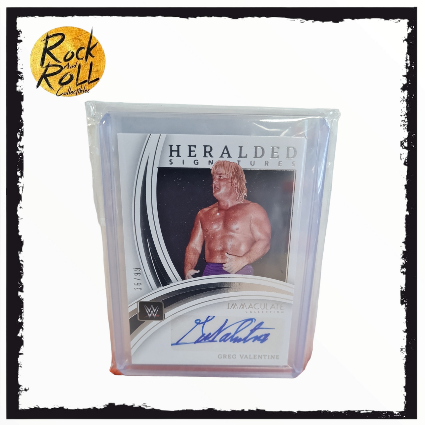 WWE Heralded Signatures Immaculate Collection- Greg Valentine Autograph 36/99