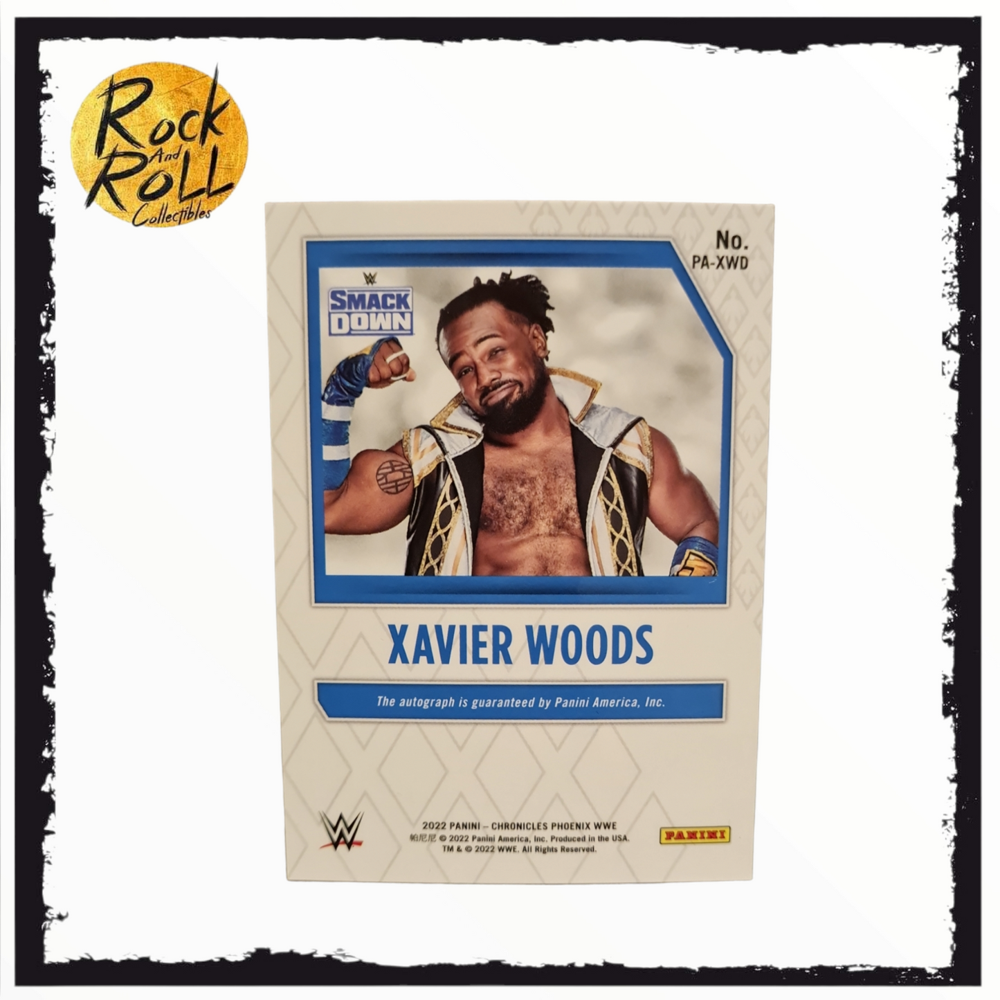 WWE 2022 Panini Chronicles - Xavier Woods Autograph Card #PA-XWD