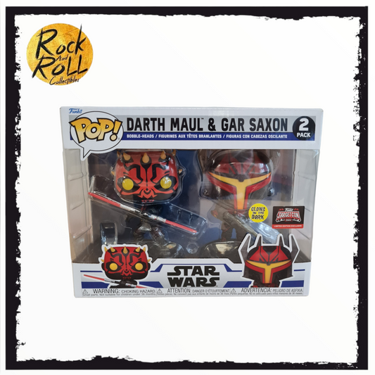 Star Wars - Darth Maul & Gal Saxon 2 Pack Funko Pop! (GITD) Target Con 2023 Exclusive
