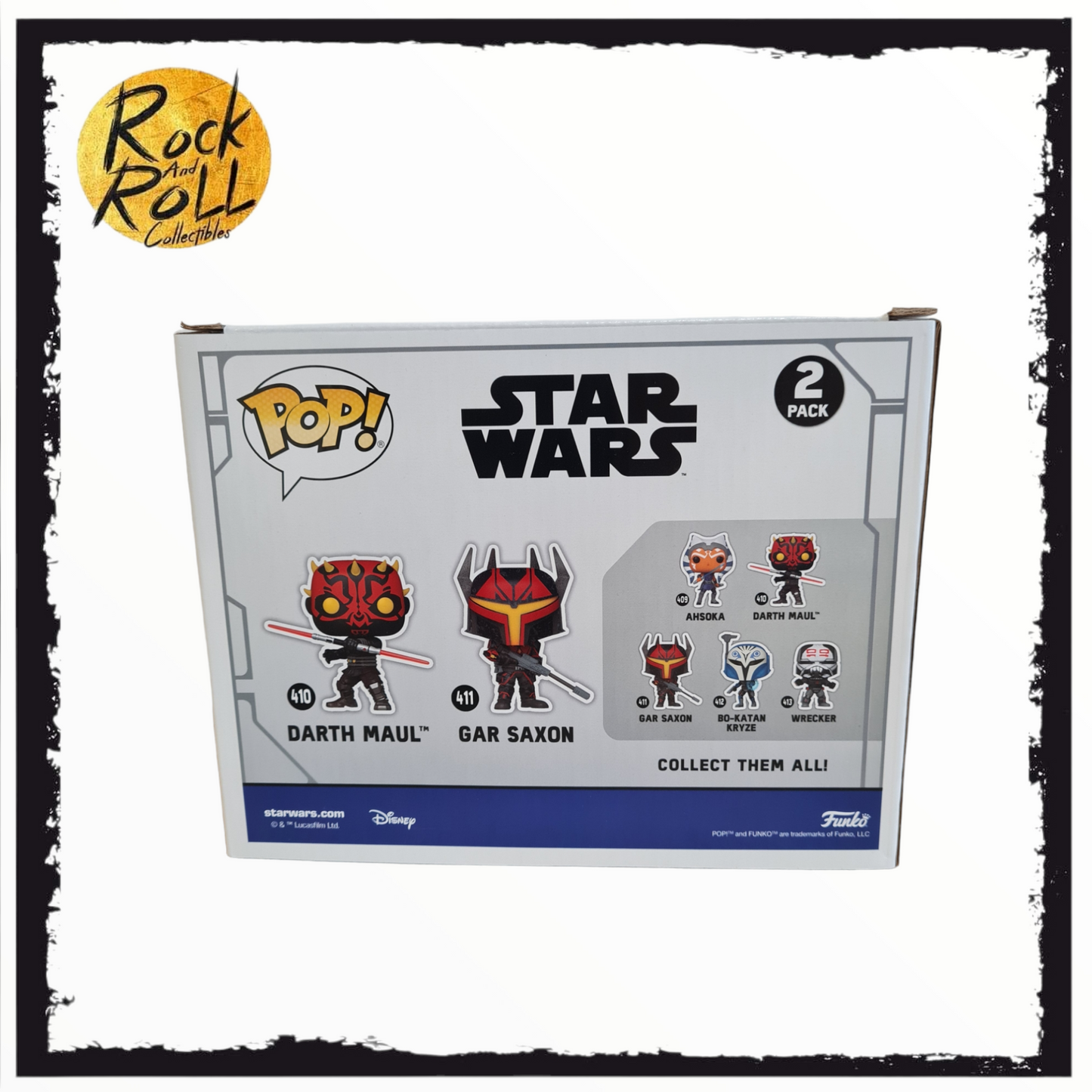 Star Wars - Darth Maul & Gal Saxon 2 Pack Funko Pop! (GITD) Target Con 2023 Exclusive