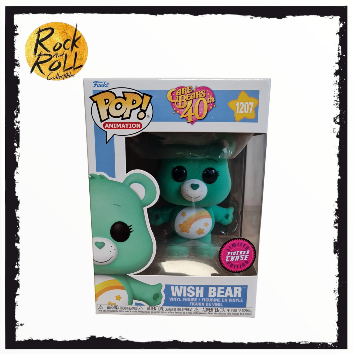 Care Bears - Wish Bear (Flocked Chase) Funko Pop! #1207