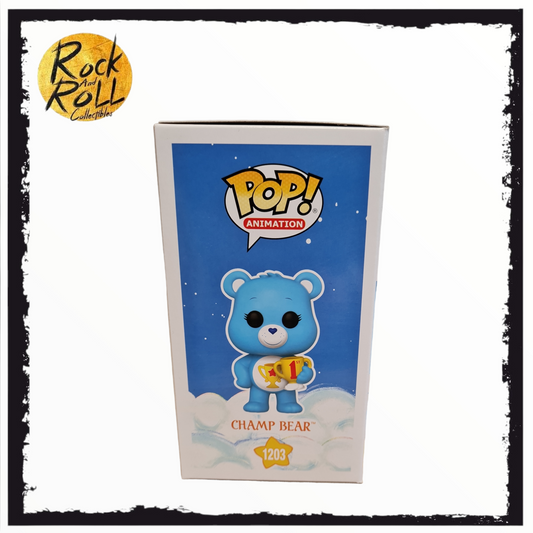 Care Bears - Champ Bear (Flocked Chase) Funko Pop! #1203