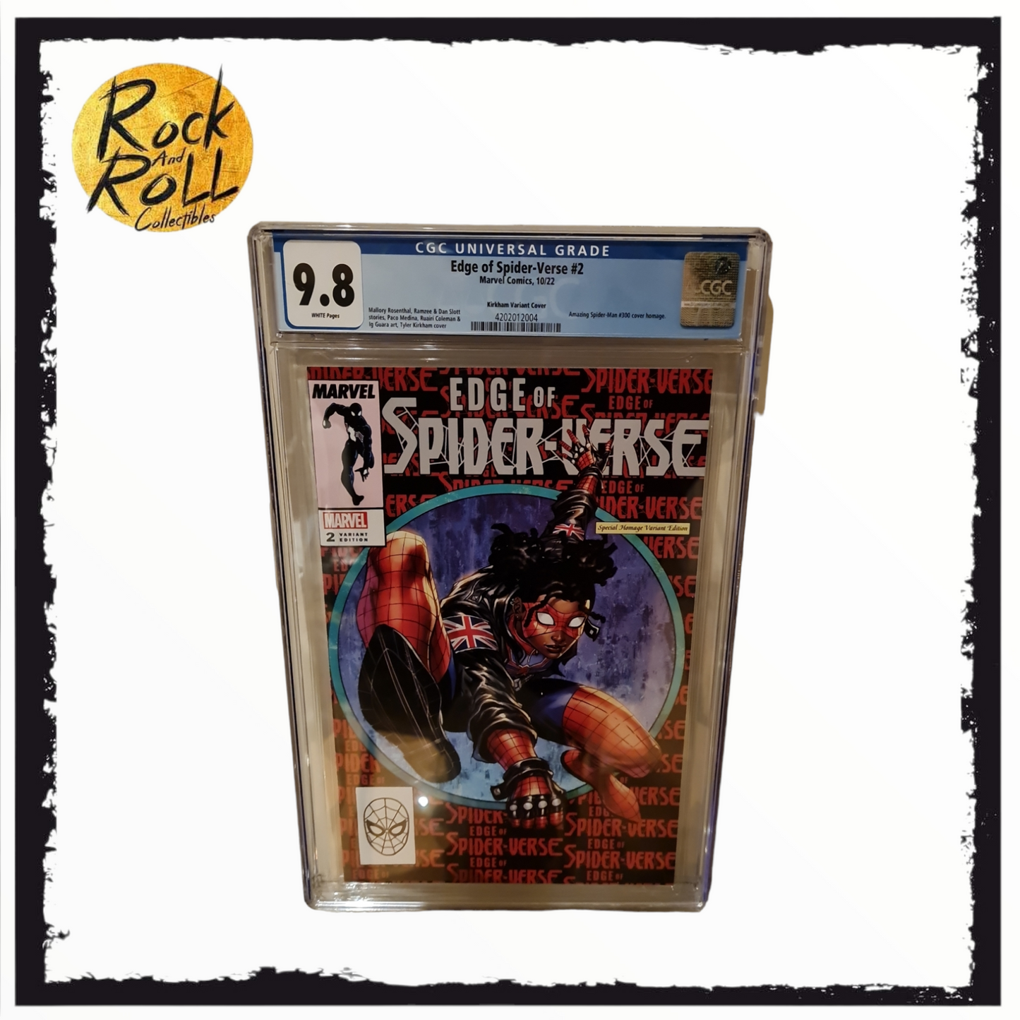 Marvel Comics 10/22 - Edge of Spider-Verse #2 - Kirkham Variant Cover - CGC 9.8