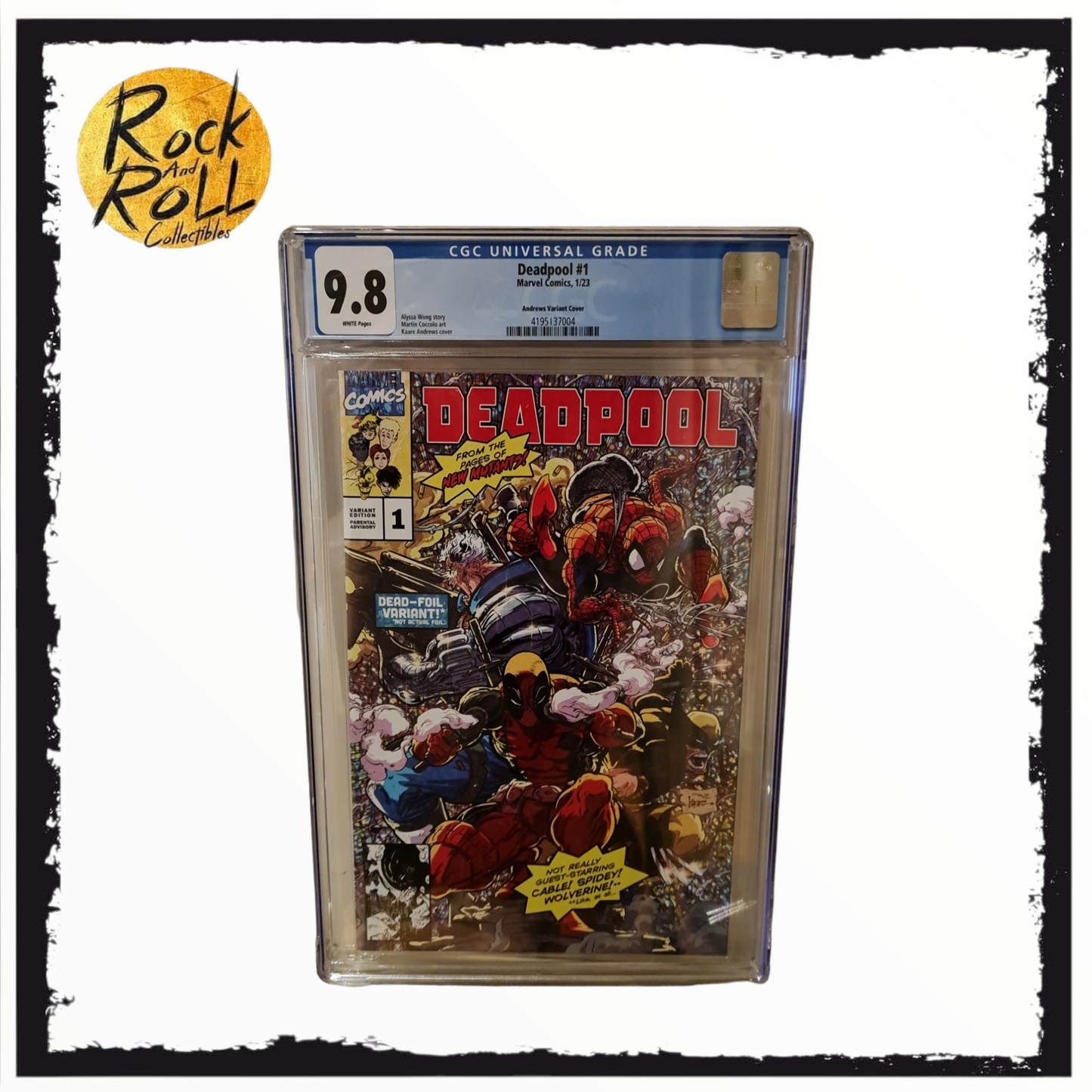 Marvel Comics 1/23 - Deadpool #1 Andrews Variant Cover - CGC 9.8