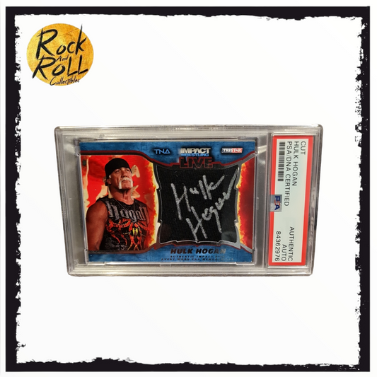 2013 Tristar TNA Impact Wrestling Live - Hulk Hogan Auto Relic Card 032/199 #M6 - PSA Authentic