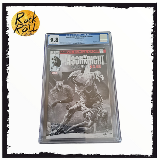 Marvel Comics 7/22 - Moon Knight: Black, White & Blood #1 Barends Variant Cover - CGC 9.8