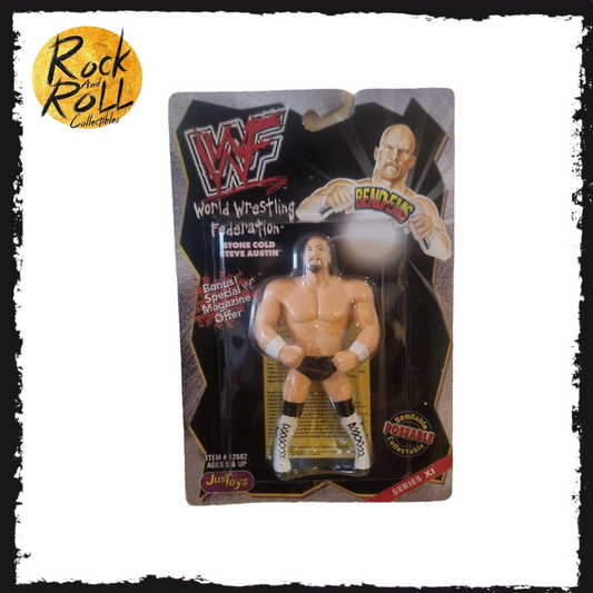 Stone Cold Steve Austin WWF Just Toys Bend-Ems- Creased Corners