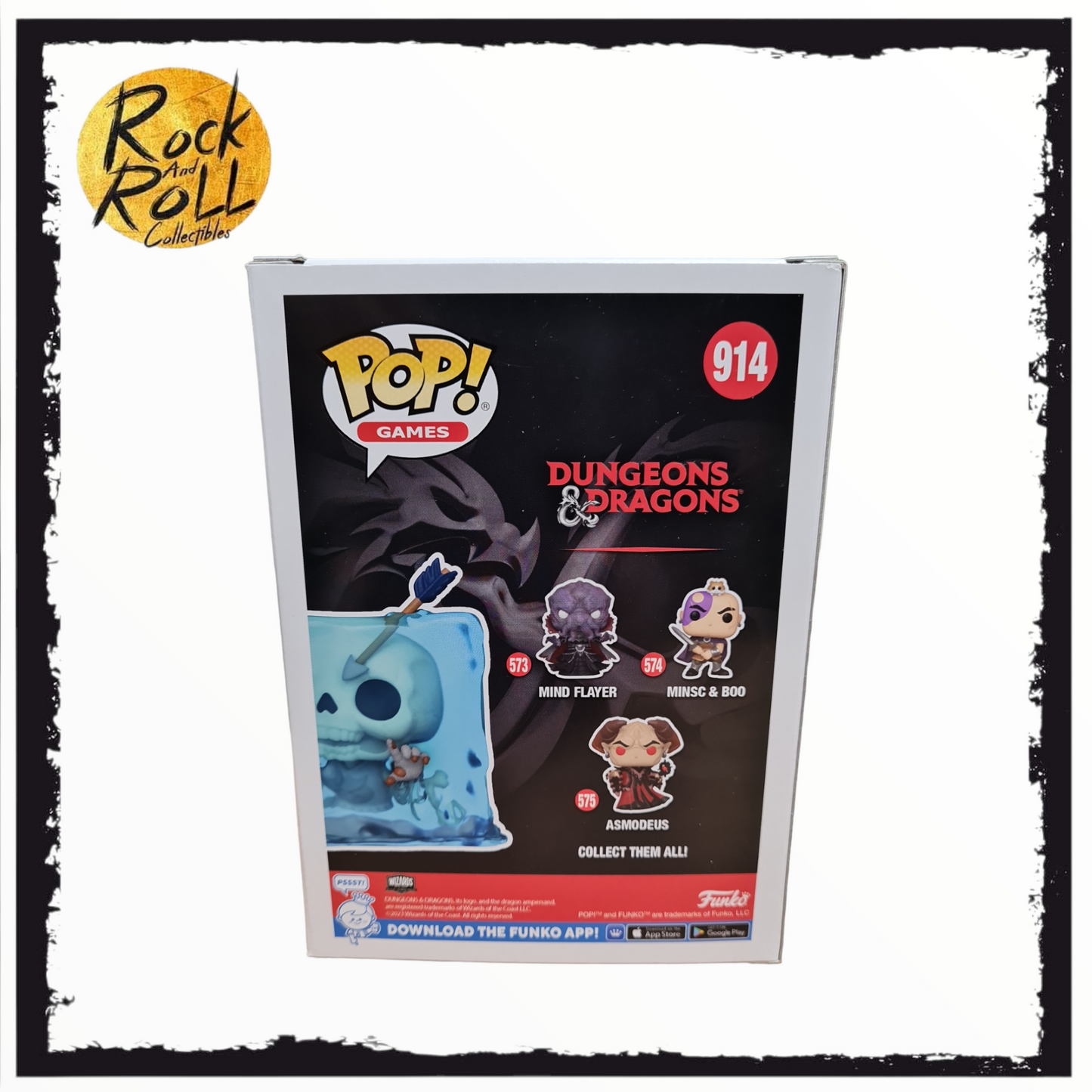 Dungeons & Dragons - Gelatinous Cube GITD Funko Pop! #914 2023 Wondercon Shared Exclusive. Condition 7.75/10