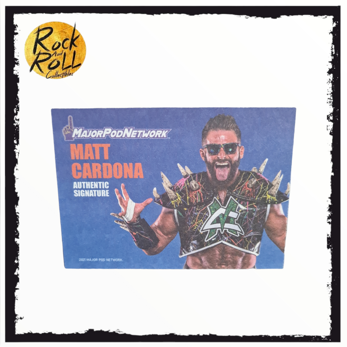 Major Wrestling Figure Podcast 2021 - Matt Cardona Authentic Signature Card